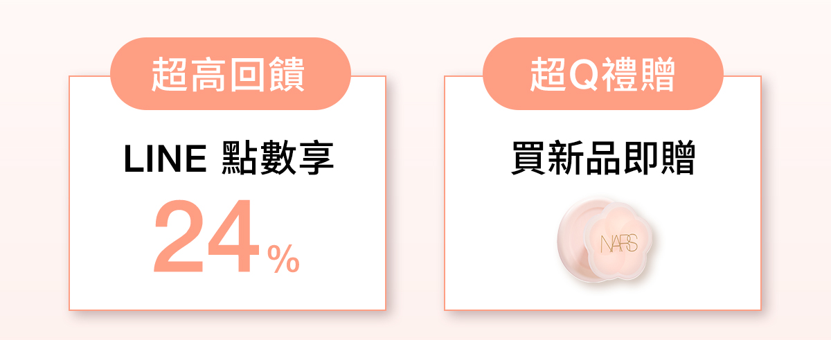 超高回饋 LINE 點數 超Q禮贈 買新品即贈