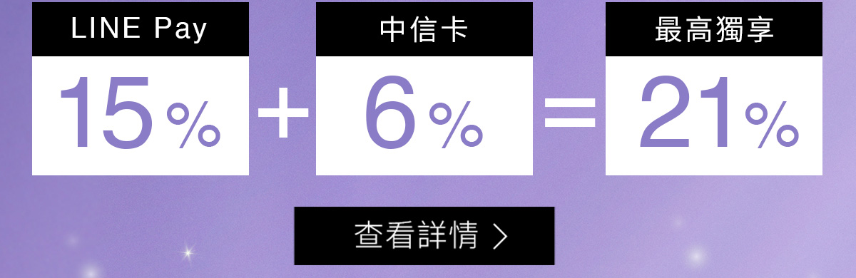 LINE Pay15% 中信卡6% 最高獨享21%
