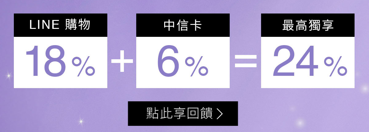 LINE 購物+中信卡 最高獨享 24%